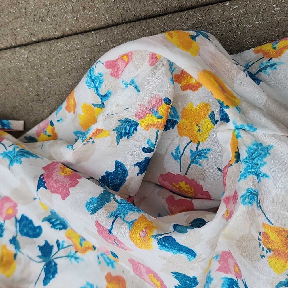 (M) cyberjammies Vibrant Floral Kimono Robe Soft Lightweight Weekend Loungewear - Picture 9 of 10